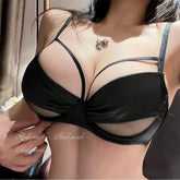 Sexy Lace Glossy Comfortable Push Up Bra C D E Cup